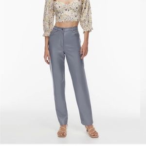 Aritzia Wilfred Blue Melina Pants